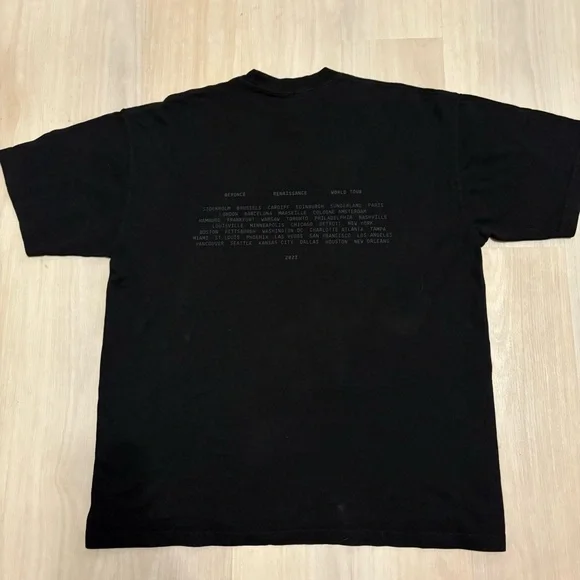 Beyonce Renaissance World Tour 2023 Graphic T-Shirt Official Merch Black Size XL - Picture 6 of 7